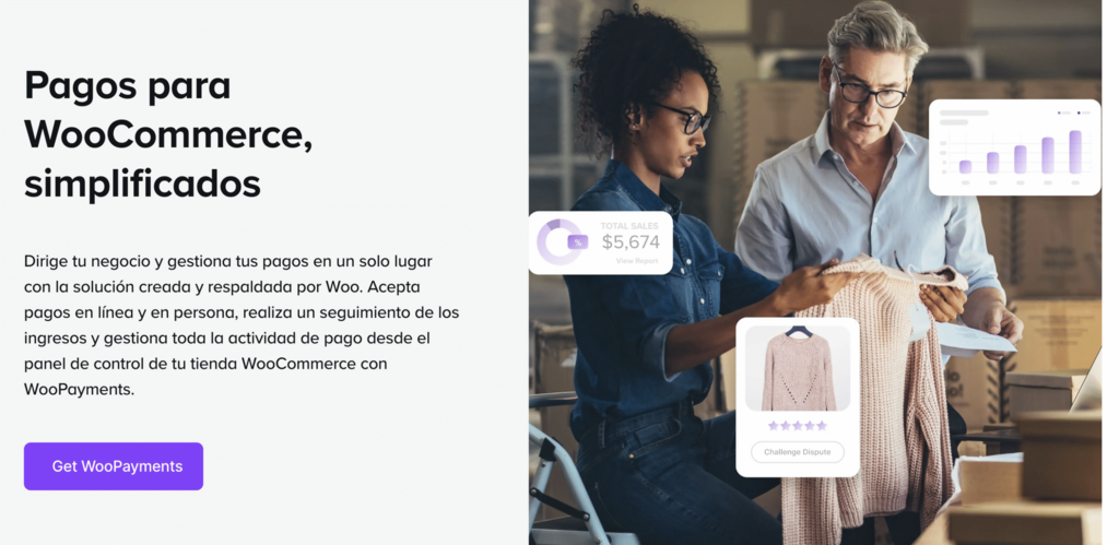 Sitio de WooCommerce Payments