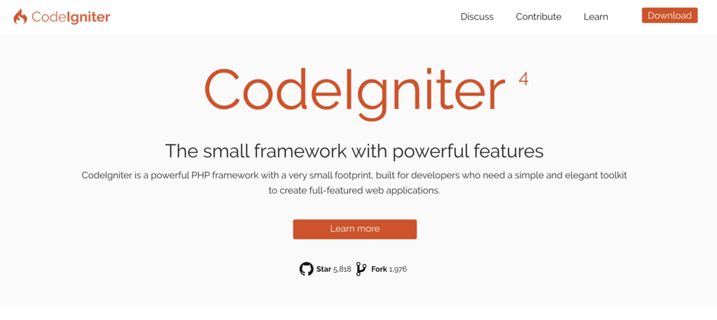 P&aacute;gina oficial de CodeIgniter