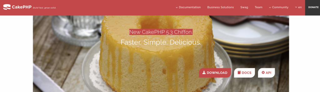 P&aacute;gina oficial de CakePHP