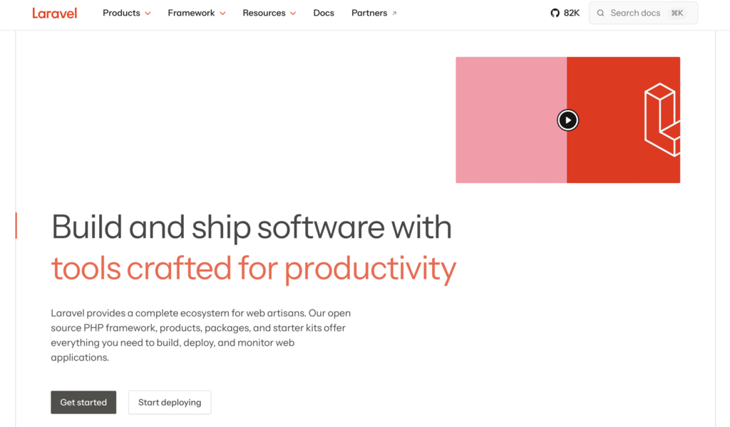 P&aacute;gina oficial de Laravel