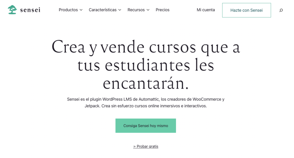 Sitio web de Sensei