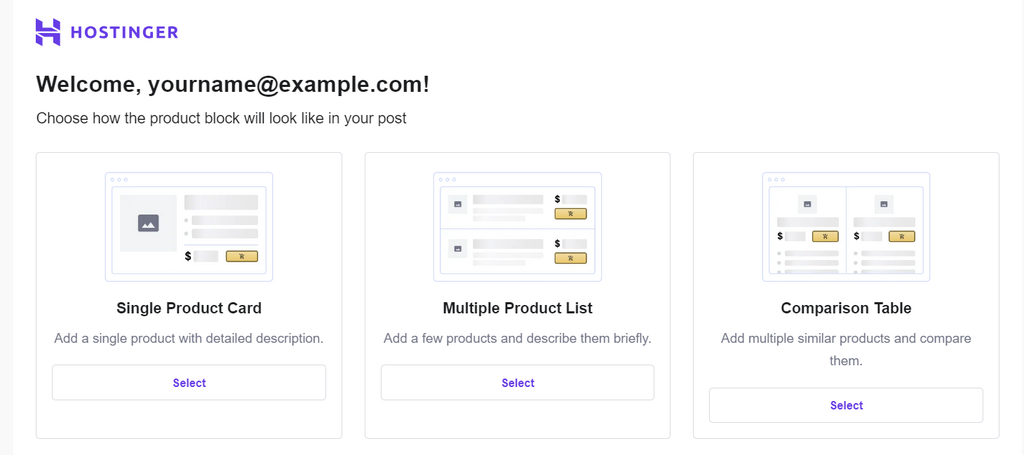 Añadir un solo producto, una lista de productos o una tabla comparativa en WP