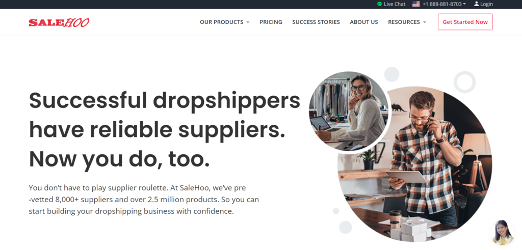 Sitio web de SaleHoo