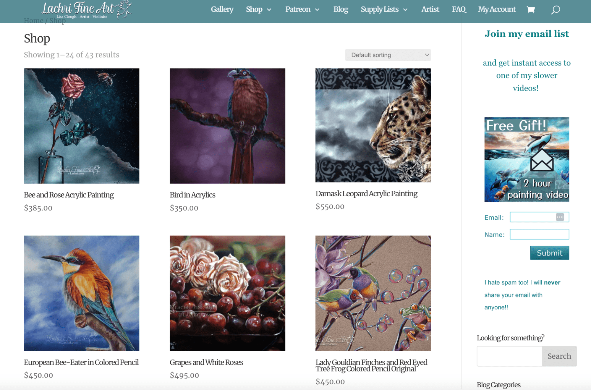 Sitio web de Lachri Fine Art