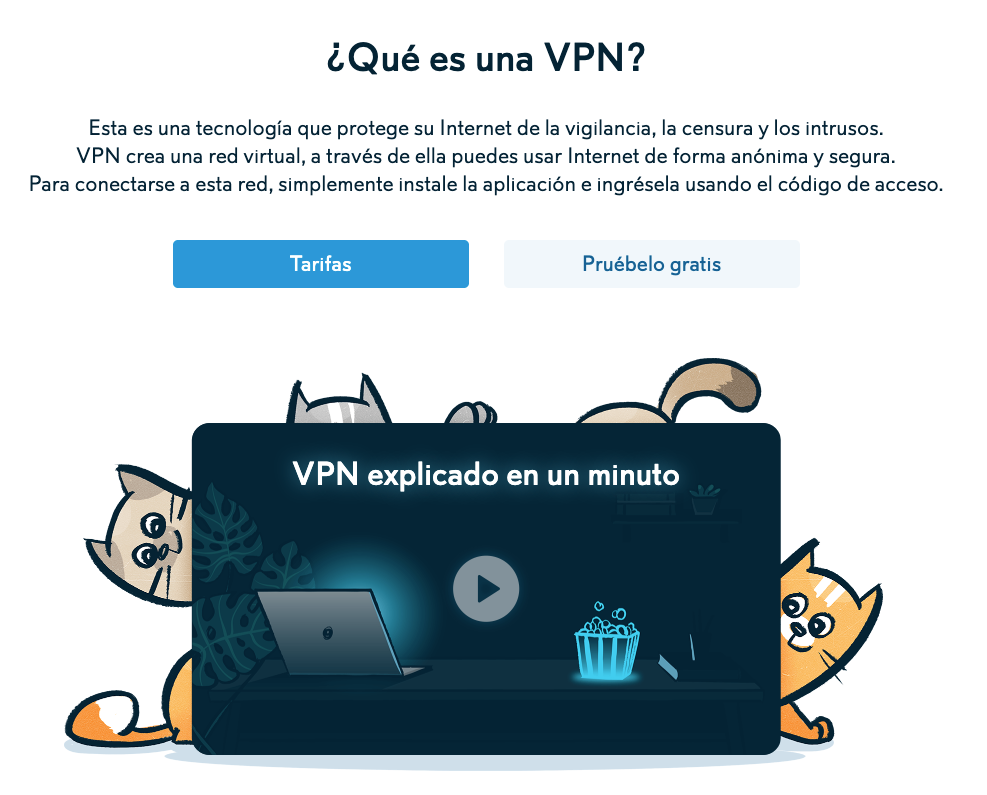 Página de HideMyName