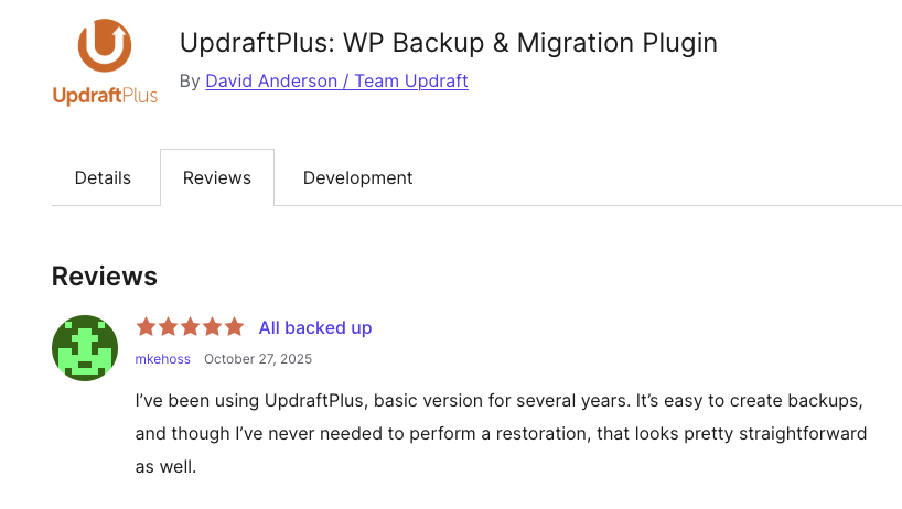 Reseña del plugin UpdraftPlus para WordPress