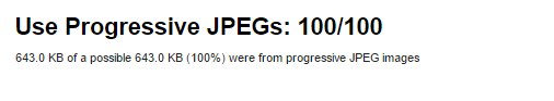 Mensaje de imágenes JPEG progresivas en uso 