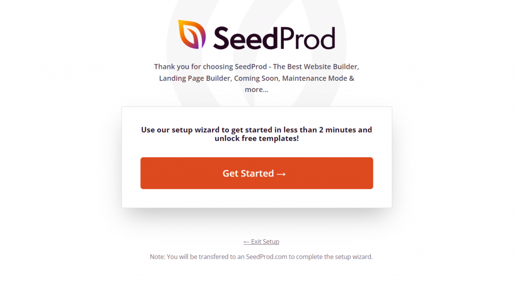 SeedProd Inicio
