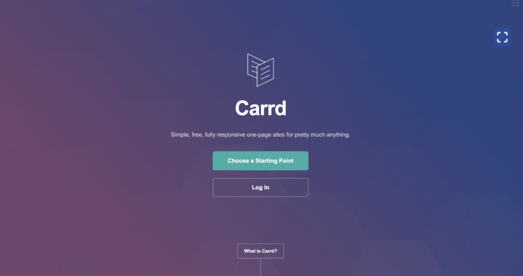 Carrd en Ejemplos de micro SaaS