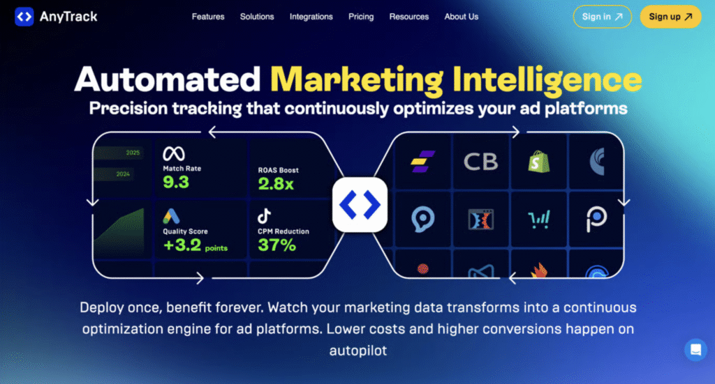 AnyTrack en ejemplos de micro SaaS