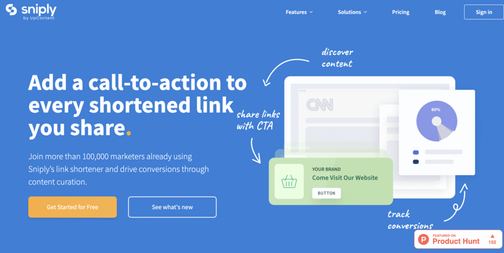 P&aacute;gina de inicio de Sniply