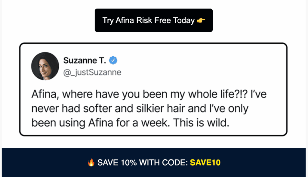 Optimiza la campa&ntilde;a de email marketing que muestra un testimonio de cliente.