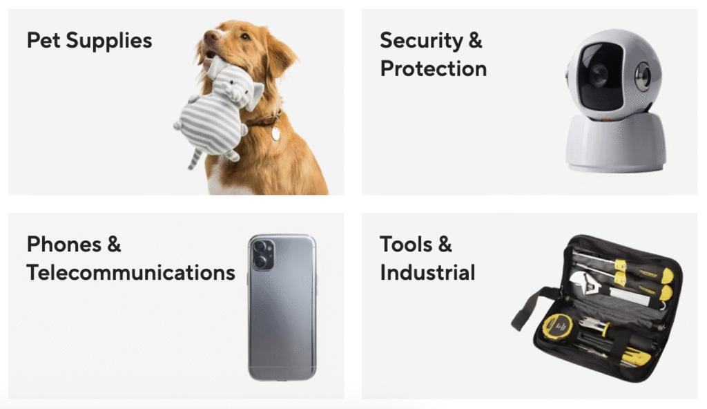 Productos disponibles en AliExpress