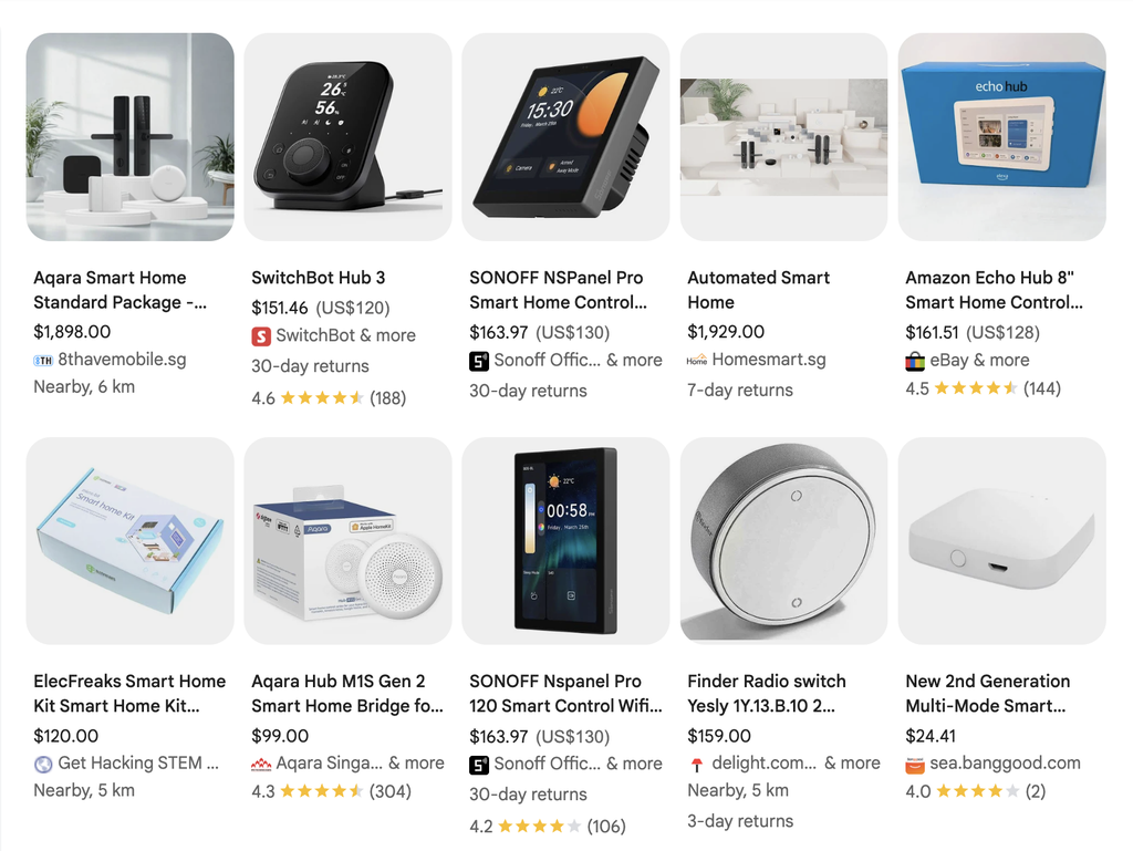 P&aacute;gina de dispositivos para el hogar inteligente