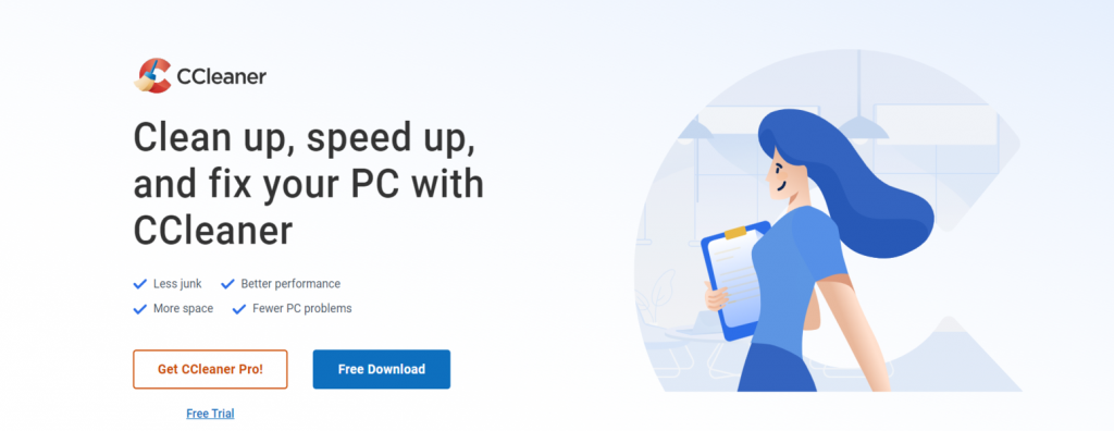 Página oficial de CCleaner