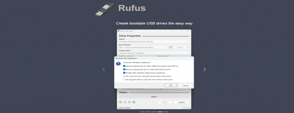 Web oficial de Rufus