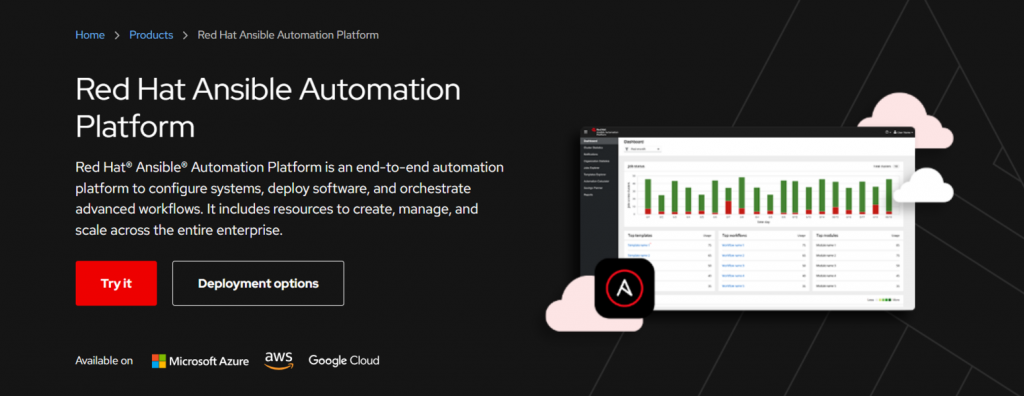 Página oficial de Ansible