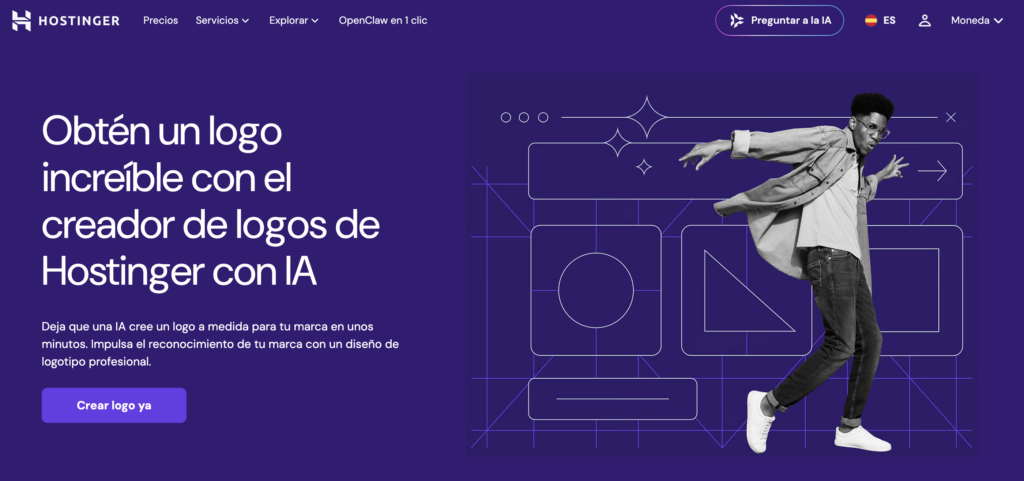 C&oacute;mo crear un logo: creador de logos con IA de Hostinger