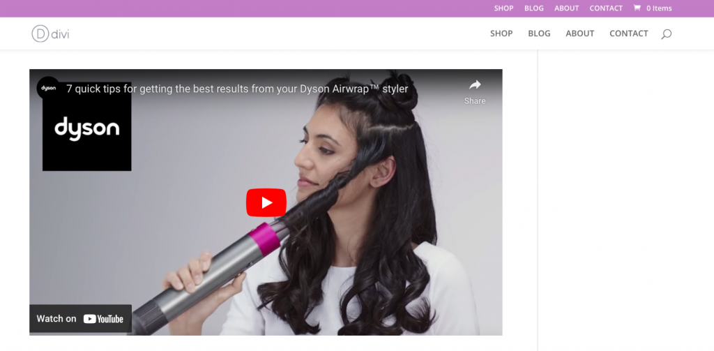 Un ejemplo de una integraci&oacute;n mediante iFrame de un video de YouTube.