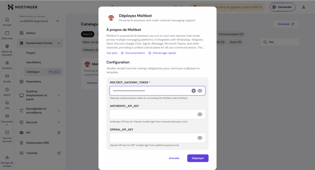 Configuration Moltbot