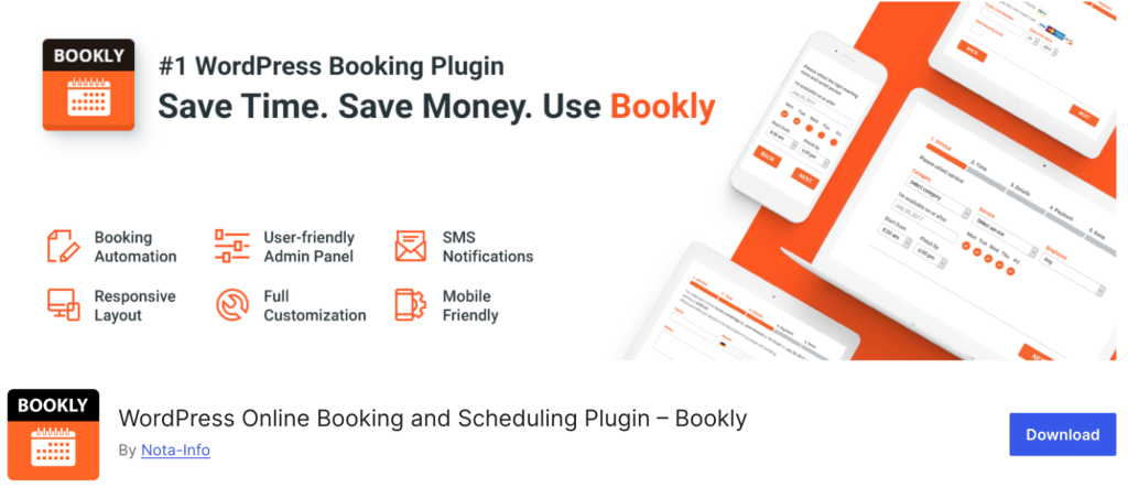 Bannière du plugin Bookly