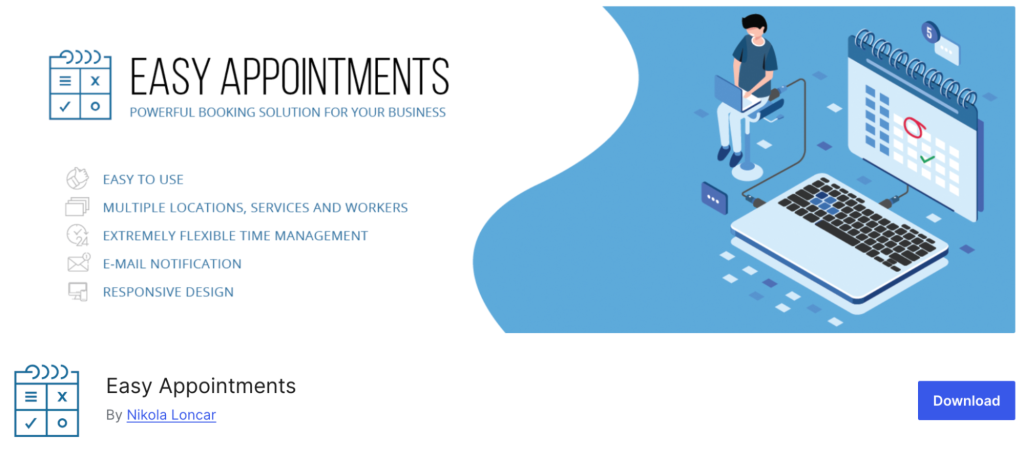 Bannière du plugin Easy Appointments