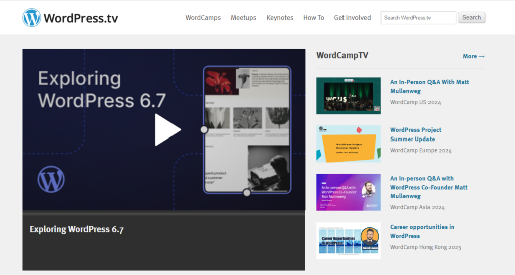 wordpress tv