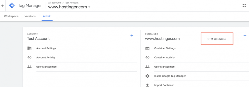 tag-manager Code pour le Google tag manager et WordPress