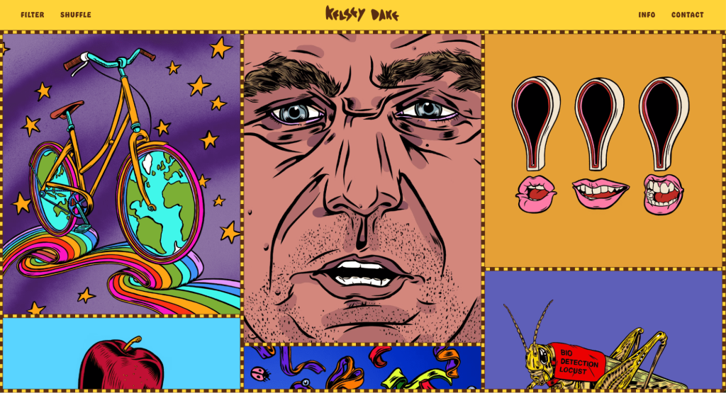 Page d'accueil de Kelsey Dake