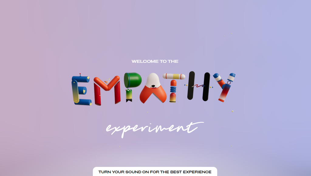 Page d'accueil de Empathy Experiment