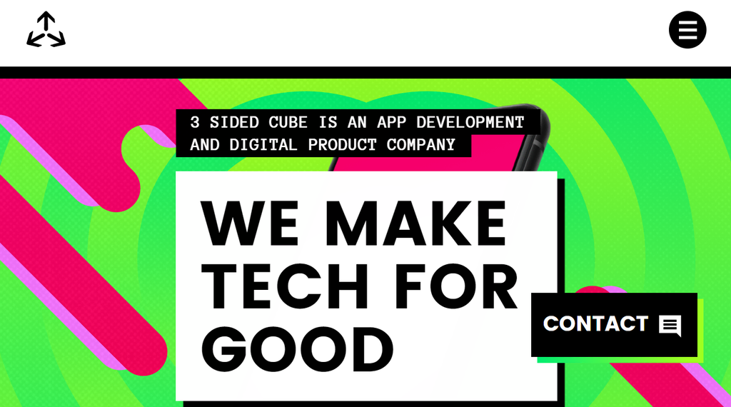 Page d'accueil de 3 Sided Cube