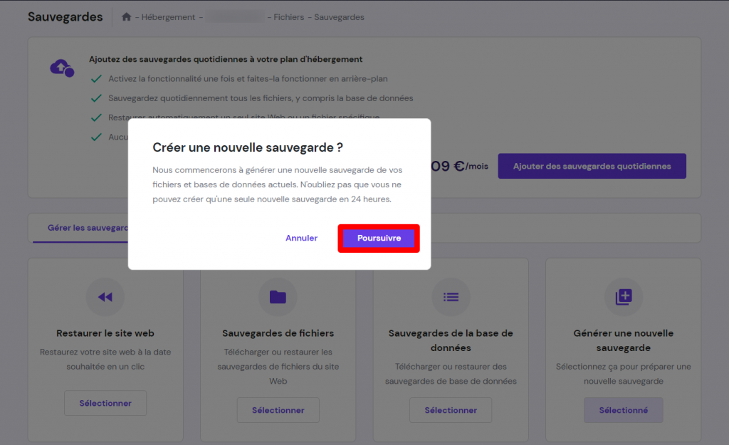 créer-nouvelle-sauvegarde-hPanel Créer une nouvelle sauvegarde sur hPanel