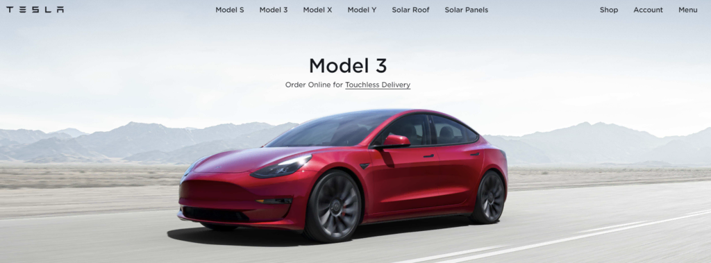 Page-d'accueil-de-Tesla Page d'accueil de Tesla, un innovateur dans l'industrie des véhicules électriques
