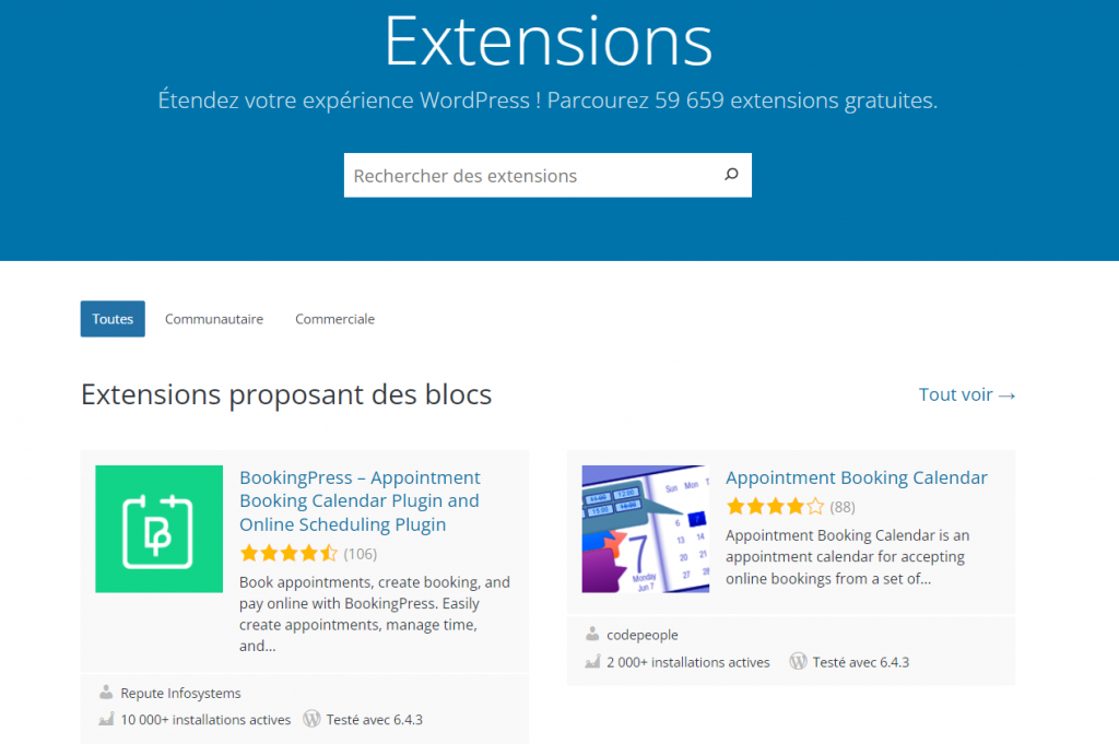 répertoire-officiel-des-extensions-WordPress Le répertoire officiel des extensions WordPress
