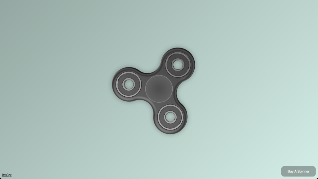 Page d’accueil de Ffffidget