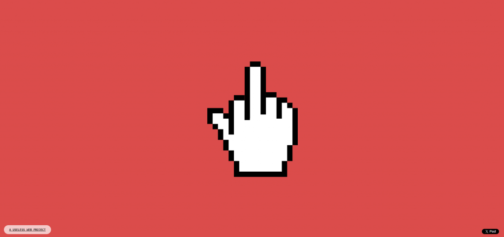 Page d'accueil de That's The Finger