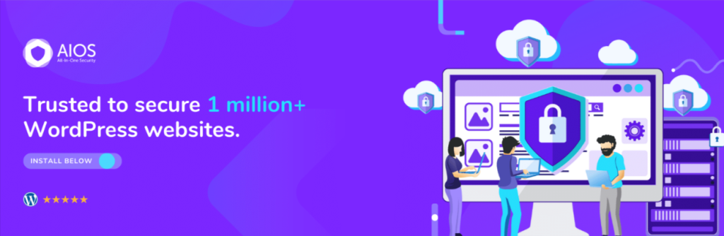 sécurité WP Bannière du plugin All In One WP Security & Firewall