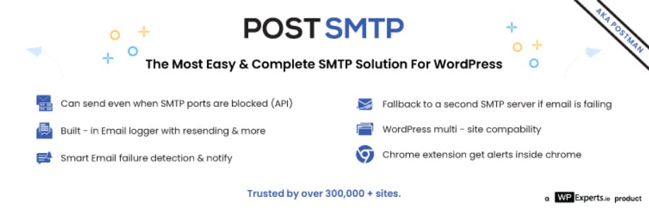 bannière du plugin Post SMTP 