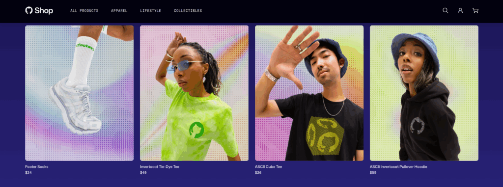 Boutique de merch GitHub