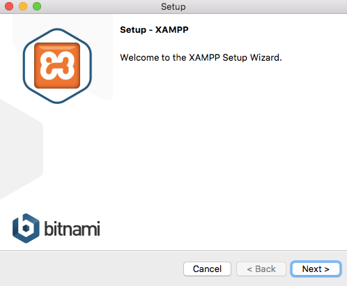 Bienvenue dans l&rsquo;assistant d&rsquo;installation de XAMPP.