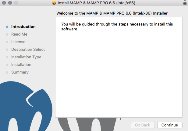 Instructions d&rsquo;installation de MAMP.