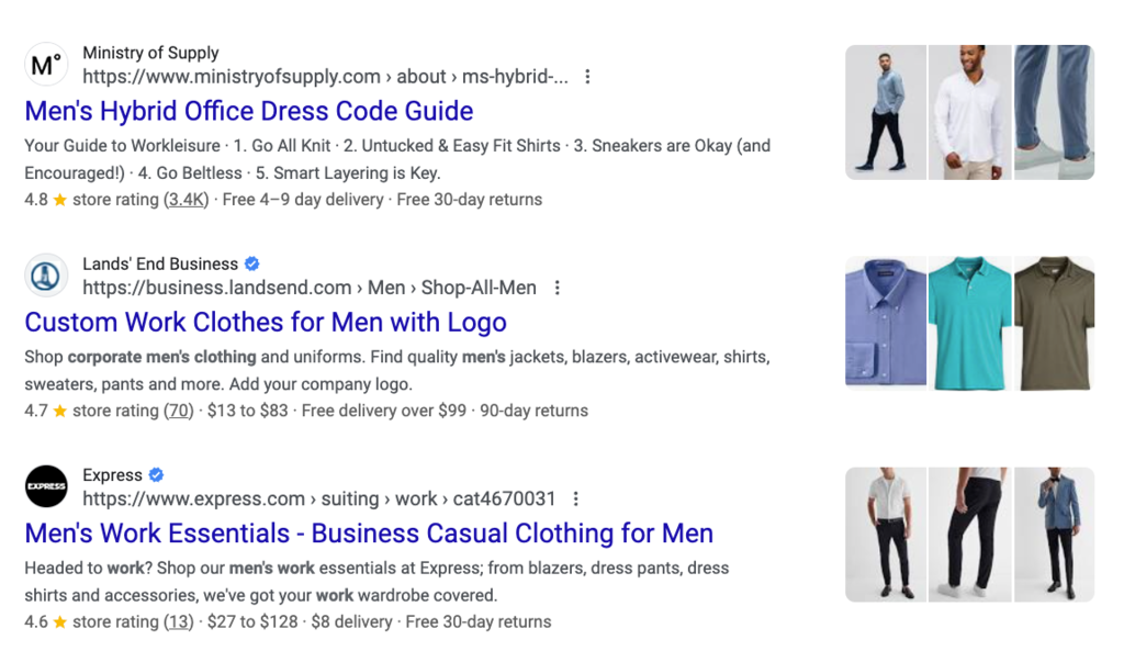 Exemple de balisages schema affich&eacute;s dans les r&eacute;sultats de recherche enrichis de Google