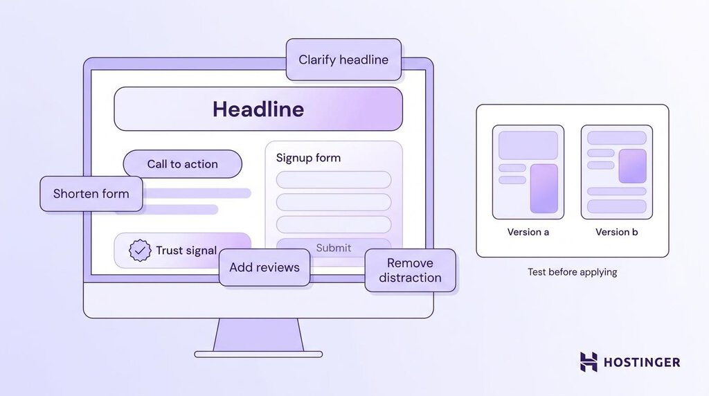 Illustration of a conversion optimization agent's tasks
