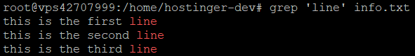 Hasil perintah grep SSH