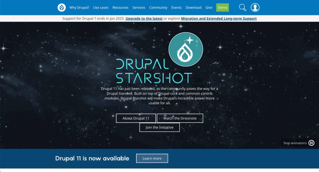 homepage drupal
