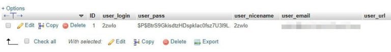 Informasi user