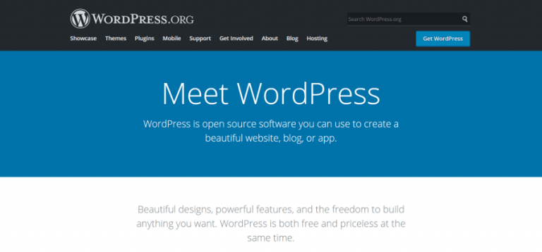 WordPress.com vs WordPress.org: Webstite WordPress.org