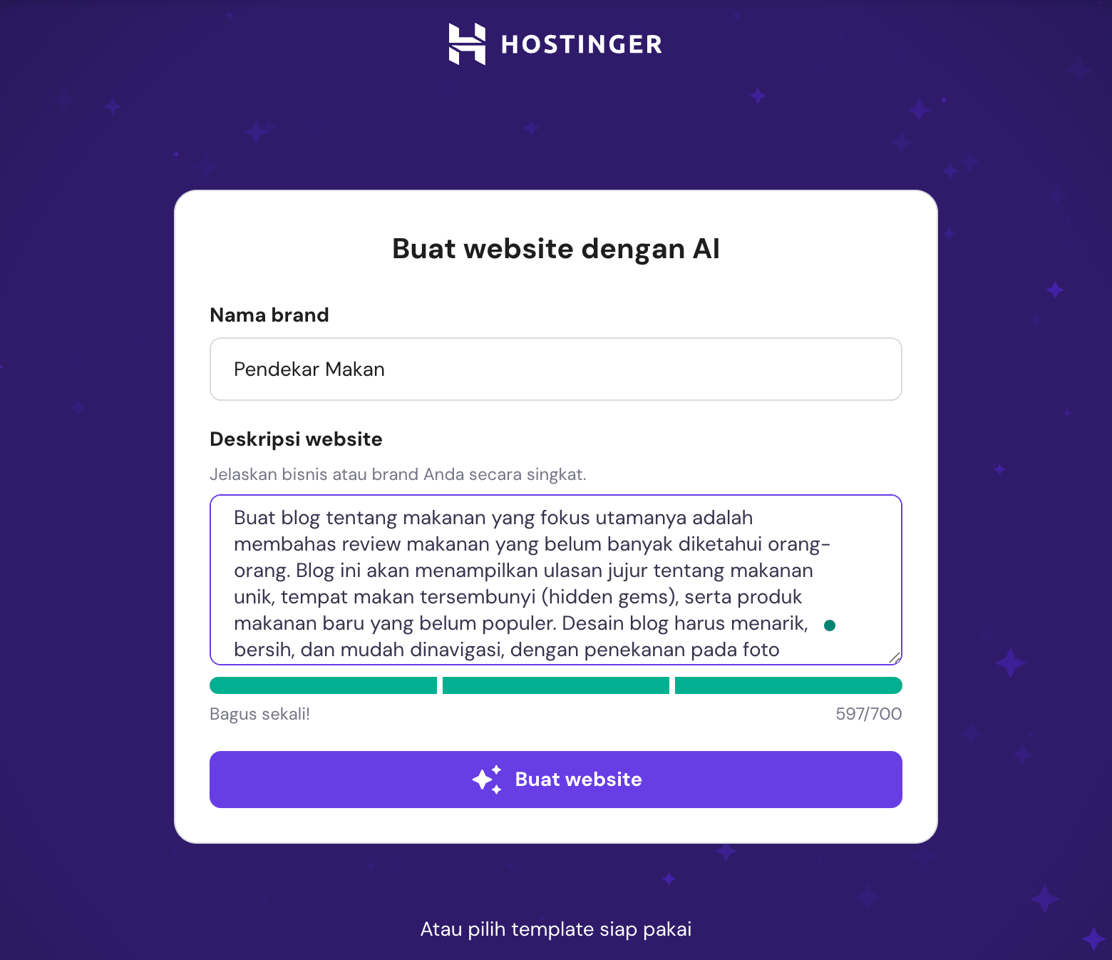 Contoh Prompt Builder