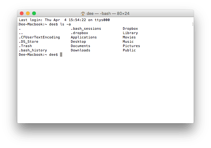 Membuat daftar semua file di folder dengan CLI