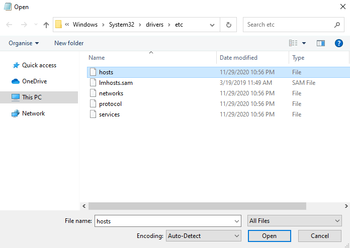 file hosts